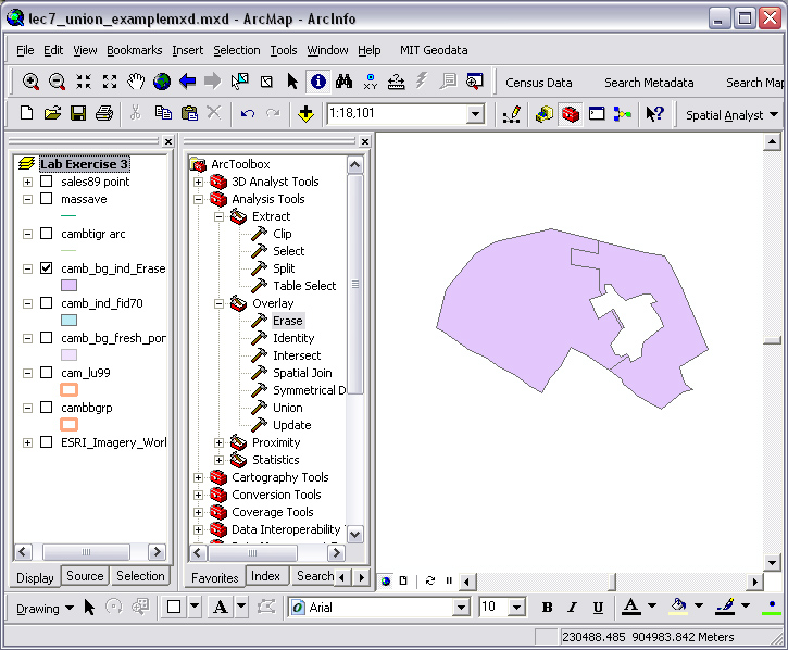 arcmap intersect