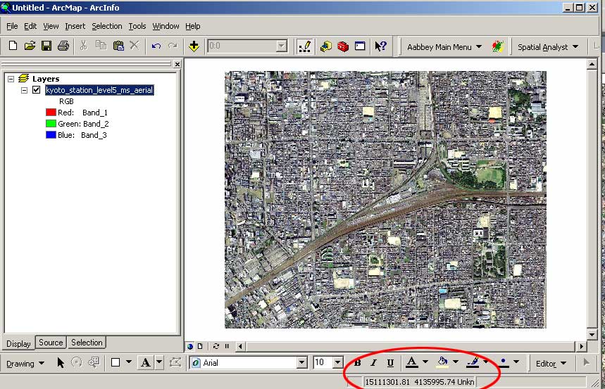 georeferencing in arcmap