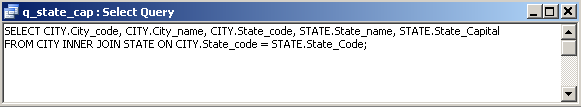 city-state SQL
