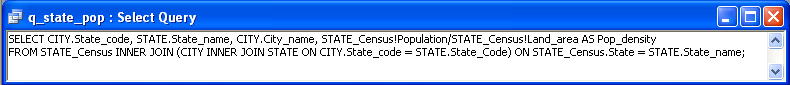 state-pop-density SQL
