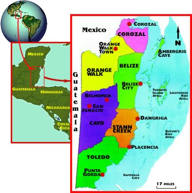 A Map of Belize