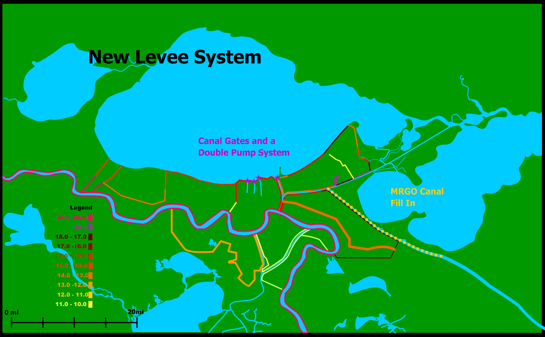 Levees Map