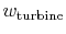 $\displaystyle w_\textrm{turbine}$