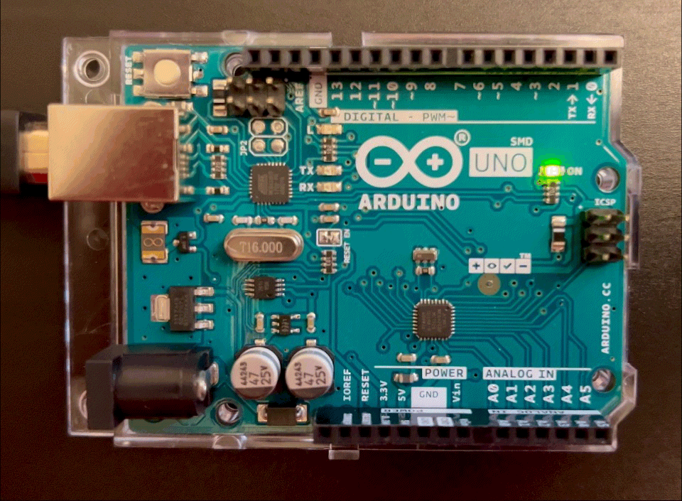 Arduino Uno running Blink
