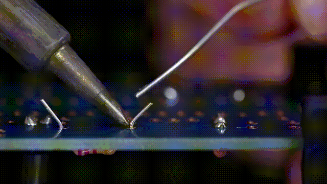 Close-up of Soldering