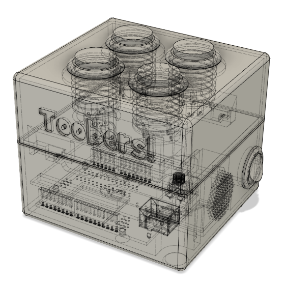 Toobers CAD with hidden lines