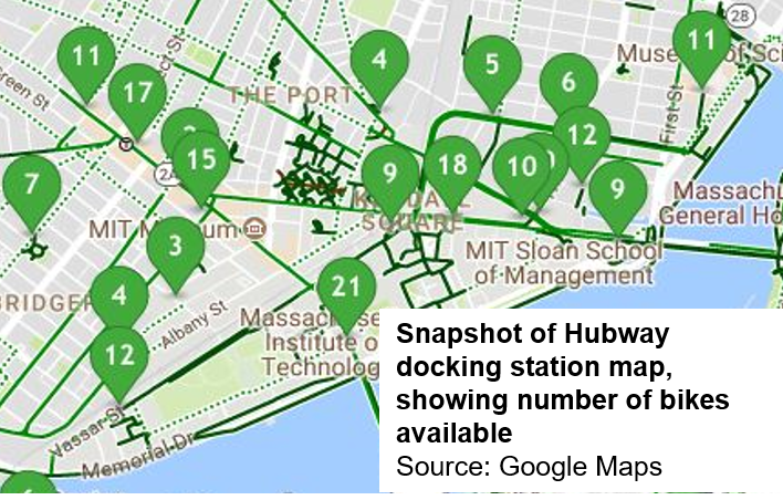 Hubway clearance station map