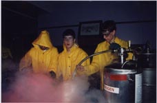[Josh, Jeff, and Scott make ice cream for CryoFAC 2001]