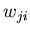 $w_{ji}$