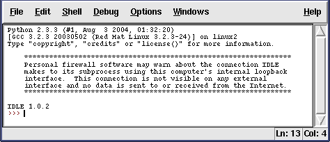 python indent block of text idle