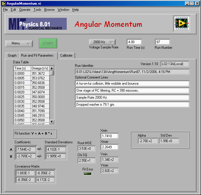 Acceleration during slow collision