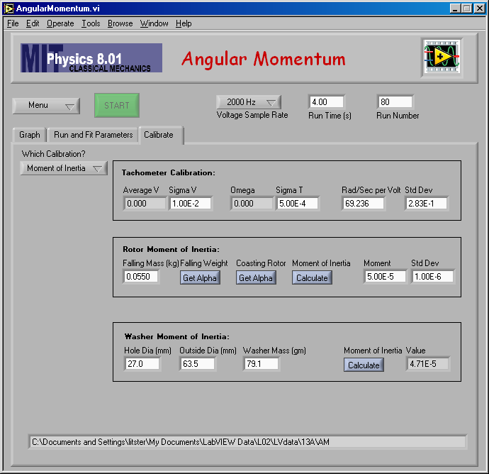 Moment of Inertia Calculation Result