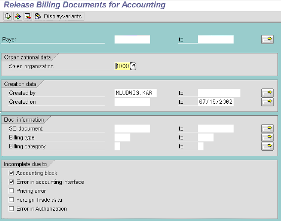 - Documents for Accounting