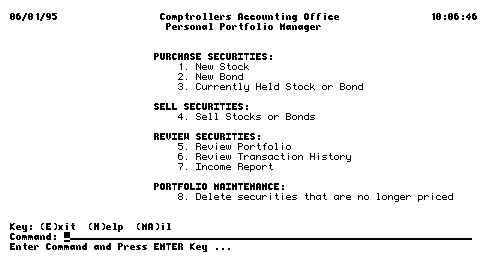Browse Daily Chart screen