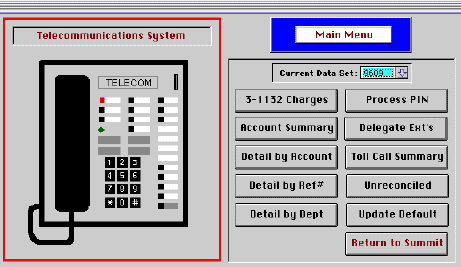Telecom System Menu