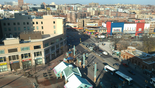 Fordham Road and Webster Avenue in the Bronx.