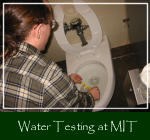 Water testing at MIT