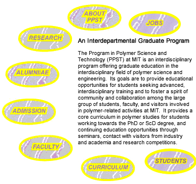 An Interdepartmental Graduate Program: The Program in Polymer Science and Technology (PPST) at MIT is an interdisciplinary program offering graduate education in the interdisciplinary field of polymer science engineering.