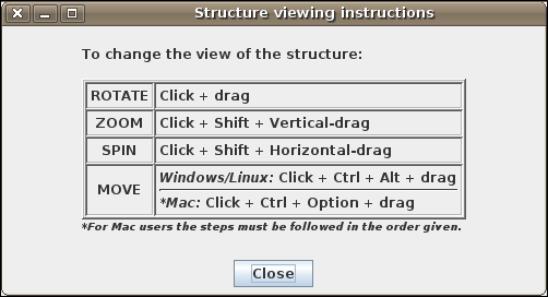 Change the view of structure