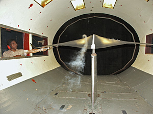 bwb in wind tunnel