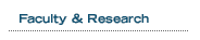 Faculty & Research