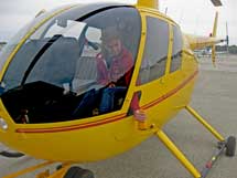 student in helicopter