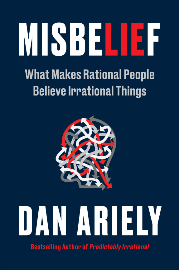 Front cover of the misbelief book by Dan Ariely
