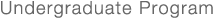 Undergraduate Programs