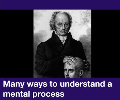 Many ways to understand a mental process
