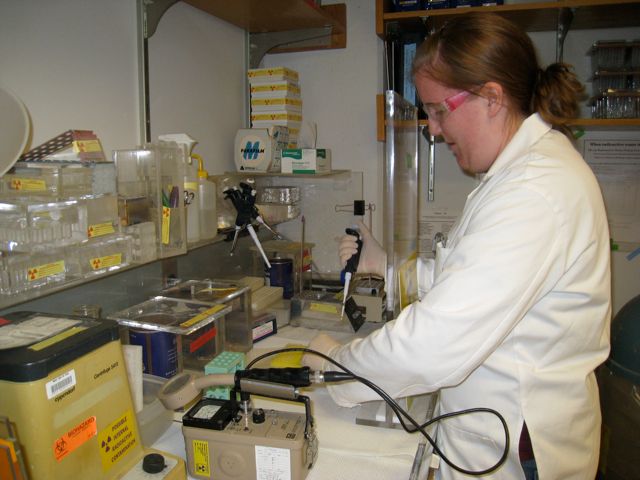 Emily A in lab
