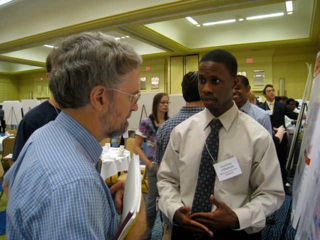 Prof. Graham Walker and Courtney at the poster session