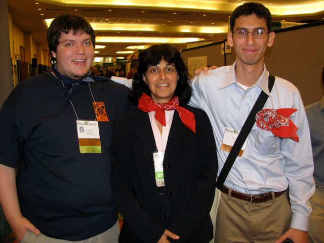 Hector, Mandana, and Oscar at the 2009 SACNAS meeting