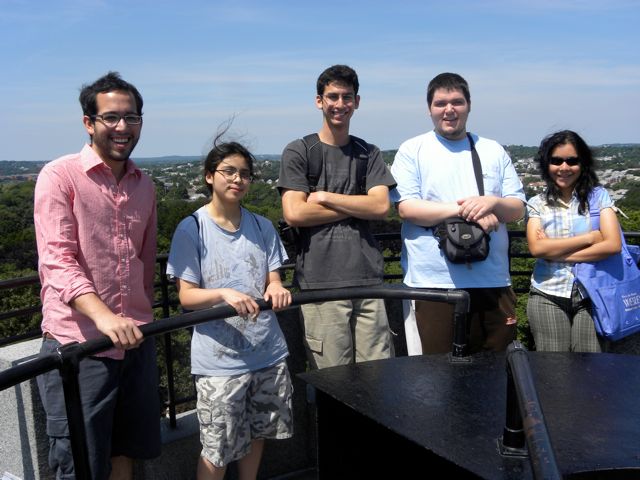 Top of the tower at Mt. Auburn Cemetery