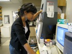 Abby Agosto in lab
