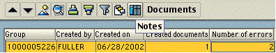 Billing log and Notes button