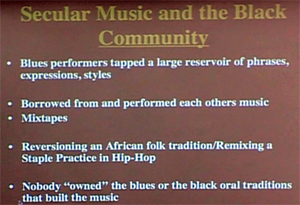 Watkins slide about black music