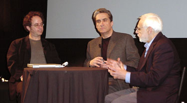 Tod Machover (left), Robert Pinksy and David Thorburn