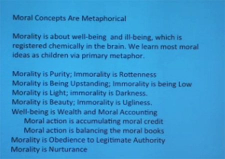 Lakoff's moral concepts