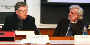 Thomas Pettitt (left) and Peter Donaldson