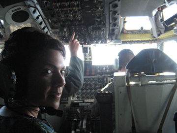 Christine in Cockpit