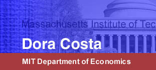 Dora Costa, MIT Dept. of Economics