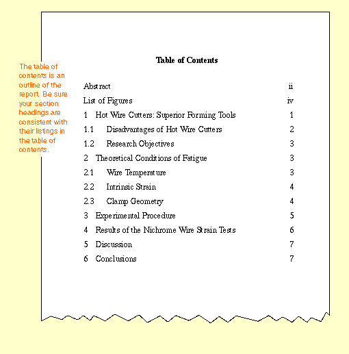 Apa 6 thesis table of contents