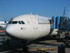 The A340 that flew me in from Seattle