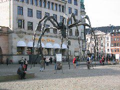 Downtown Copenhagen: This spider promoted an exhibit at Louisiana