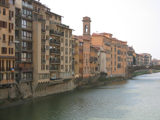 Buildings along the Arno river