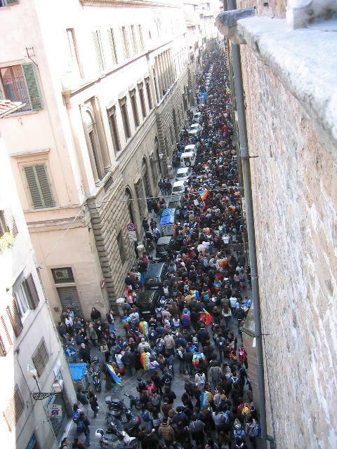 War Protests in Florence