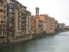 Buildings along the Arno river