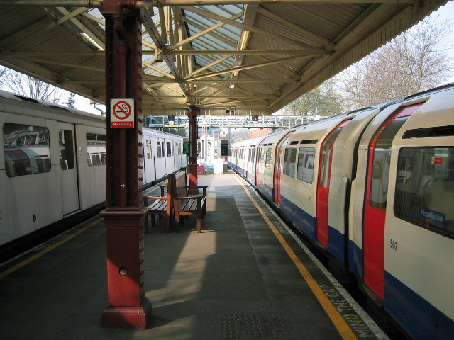 Piccadilly and District Lines at Baron's Court