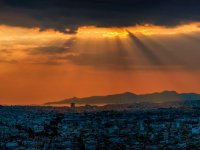 Athens Sunset Panorama