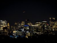 Plane over Boston Night Sky
